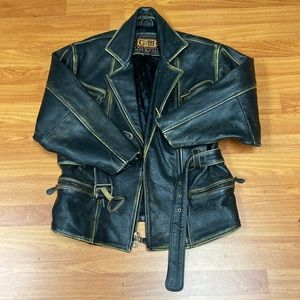 Men’s heavy duty leather jacket